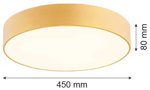 Argon 1458 - Stropné svietidlo DARLING 3xE27/15W/230V pr. 45 cm zlatá