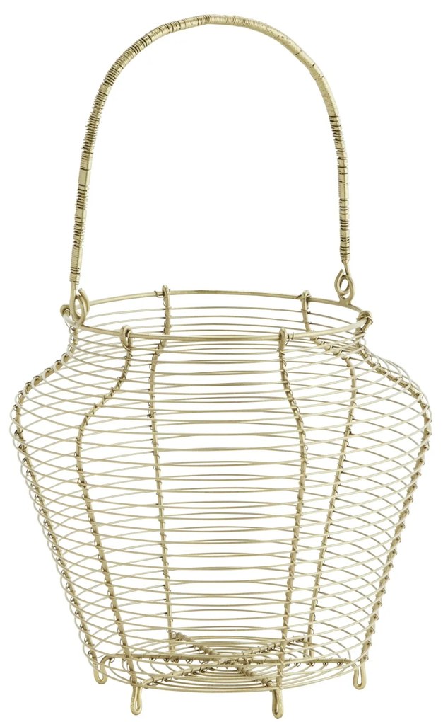 MADAM STOLTZ Kovový košík Brass