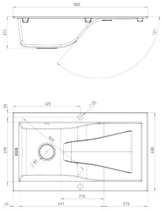 Deante Rapsodia ZQR T113 antracitová metalíza