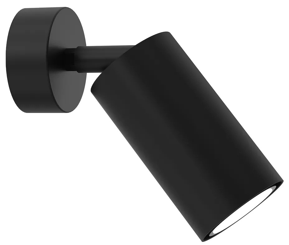 Bodové svietidlo Hudson, 1x čierne kovové tienidlo, b