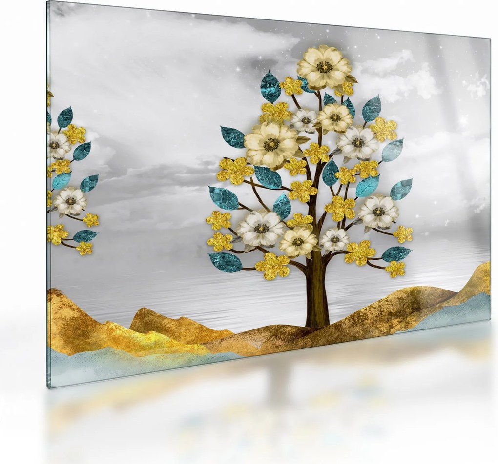 Sklenený obraz - Rozkvet (70x50 cm)