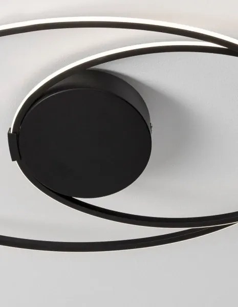 LED stropné svietidlo Viareggio 60 čierne