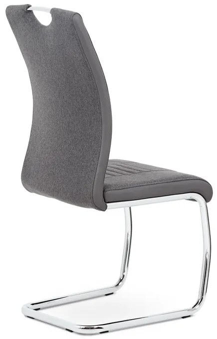 BONTEC Jedálenská stolička, sivá, látka, DCL-405 GREY2 Farba: Šedá