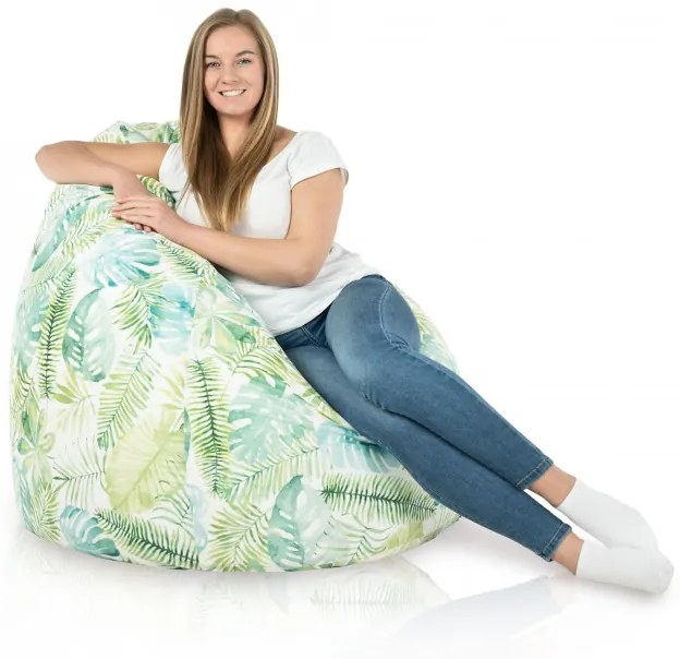 Sedací vak SAKO lístie Monstera