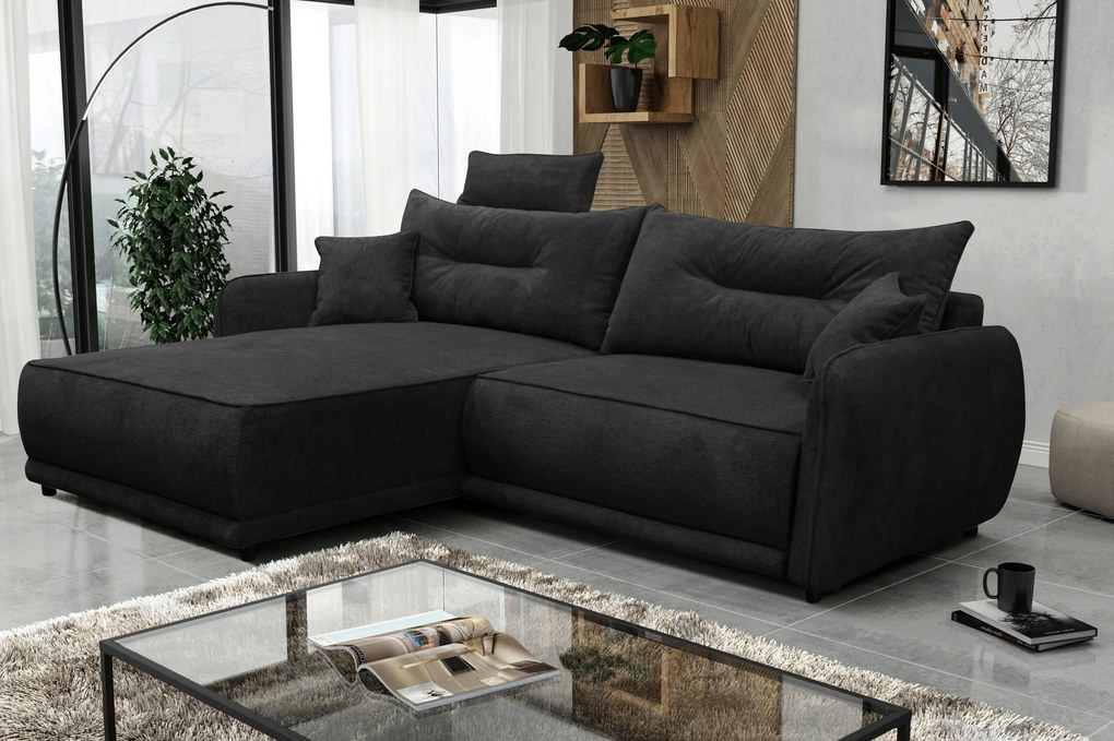 XXXLutz ROHOVÁ SEDAČKA, textil, antracitová MID.YOU - Sedačky - 001574006815