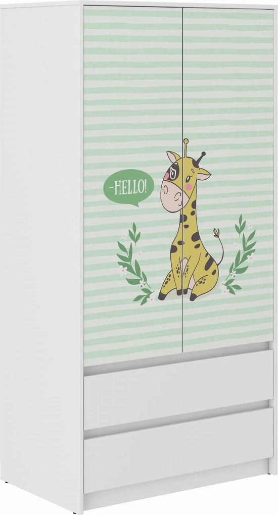 Wooden Toys Detská skriňa B-9 ŽIRAFA