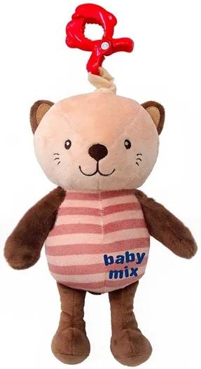 BABY MIX Nezaradené Detská plyšová hračka s hracím strojčekom Baby Mix Mačka Multicolor |