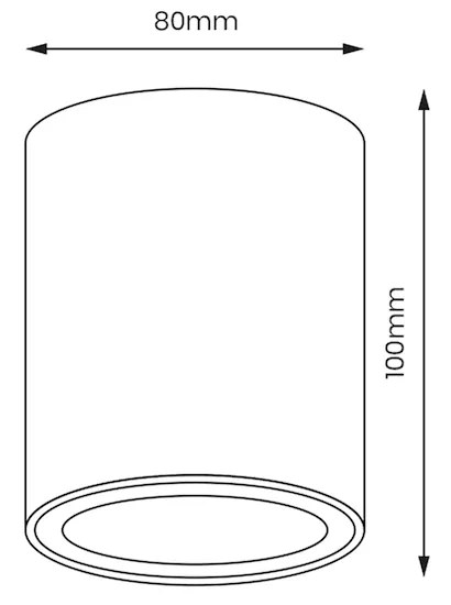Stropné svietidlo Bima Round, 1x biele kovové tienidlo