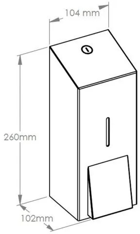 Dávkovač penového mydla STELLA, 700 ml, čierny