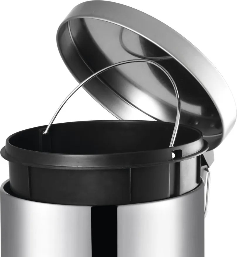 Aqualine Aqualine, SIMPLE LINE odpadkový kôš guľatý 12 l, nerez lesk, 27112