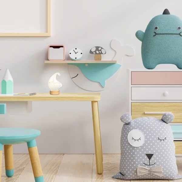 Rabalux 76001 - LED Detská stolná lampička AKALI LED/2W/5V 3000K loď buk