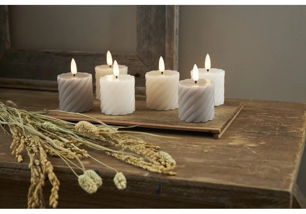 LED sviečky v súprave 2 ks (výška 7,5 cm) Flamme Swirl – Star Trading