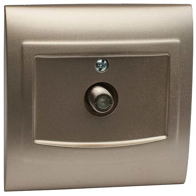 Anténna zásuvka GPA-1V.ST  satén