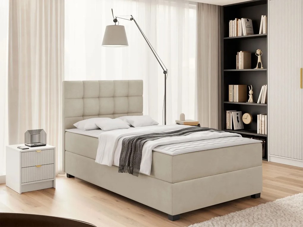 Kontinentálna posteľ Winket, Rozmer postele: 90x200, Farba tkaniny: Manila 16