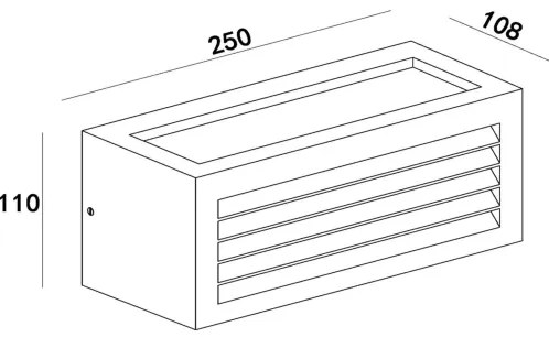 Lucide 27853/01/97 - Vonkajšie nástenné svietidlo DIMO 1xE27/18W/230V IP54