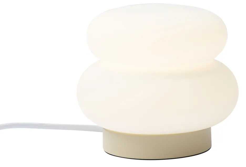 Japandi stolná lampa béžová s opálovým sklom 15cm - Miele