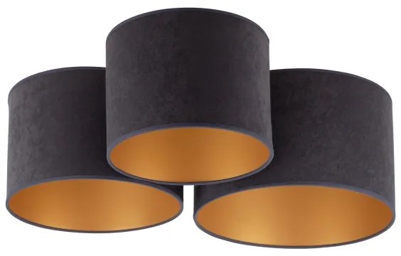 Duolla - Stropné svietidlo ROLLER TRIO 3xE27/60W/230V antracit