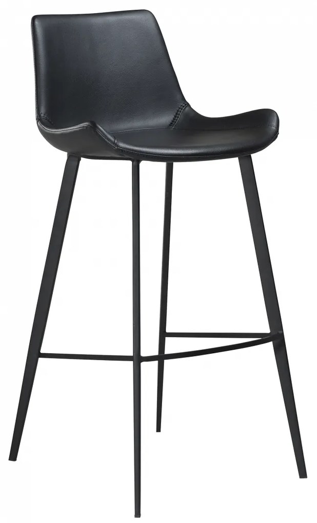 HYPE ČALÚNENÁ BAROVÁ STOLIČKA black faux/black