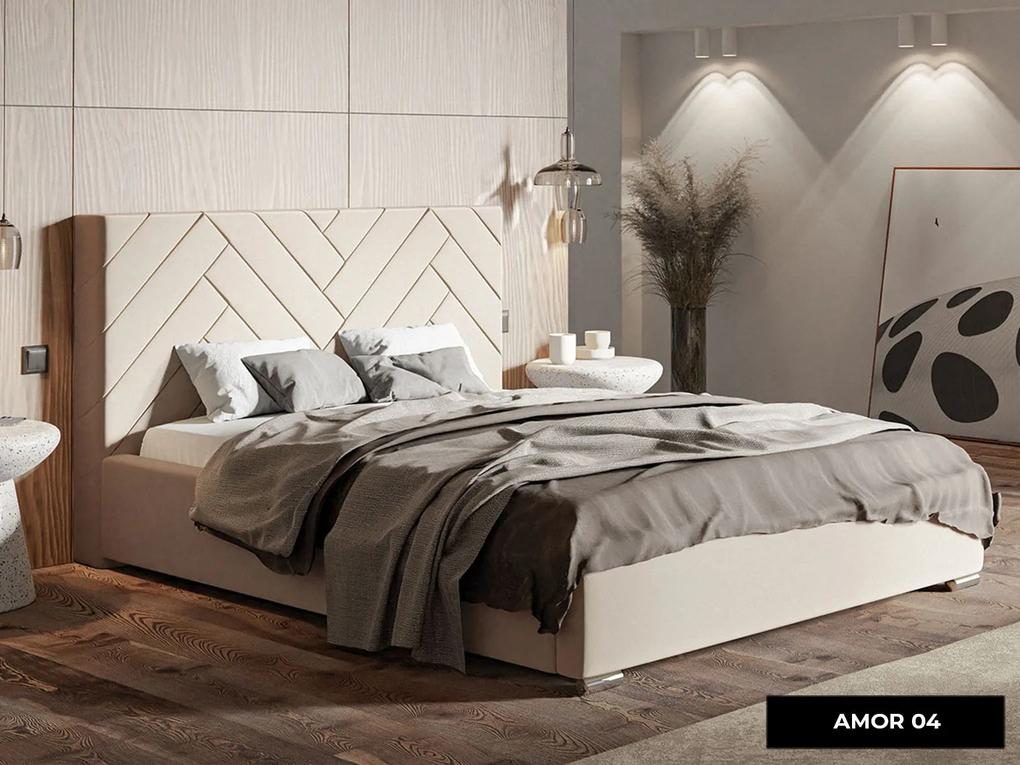PROXIMA.store - Luxusná manželská posteľ OPAL ROZMER: 180 x 200 cm, FARBA NÔH: biela