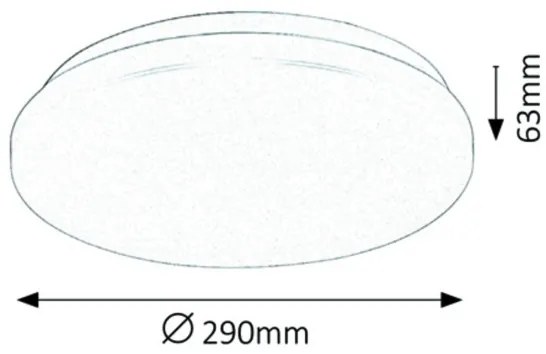 Rabalux 3338 - LED Stropné svietidlo ROB 1xLED/20W/230V