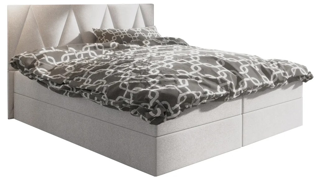 Manželská posteľ Boxspring 160 cm Fade 3 Comfort (béžová) (s matracom a úložným priestorom). Vlastná spoľahlivá doprava až k Vám domov. 1055892