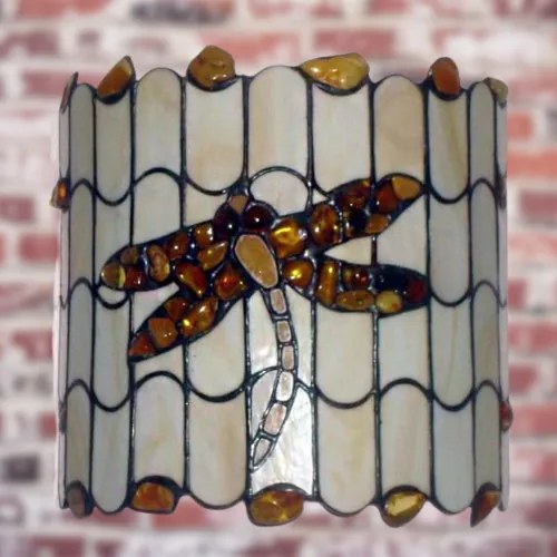 Nástenná jantárová Tiffany 23*23 AMBER