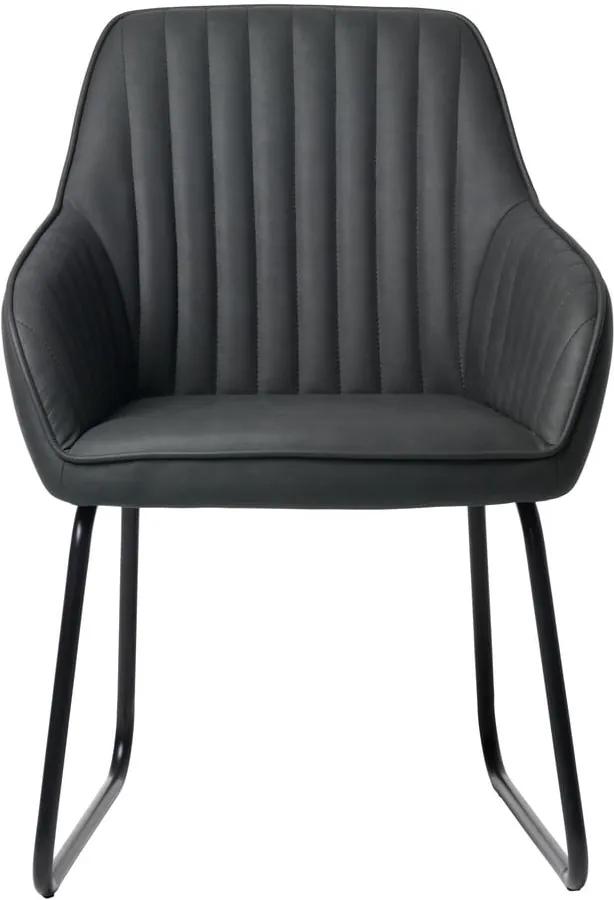 Sivá jedálenská stolička Unique Furniture Brooks