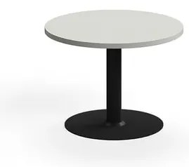 Konferenčný stolík VERTICUS, Ø700x500 mm, svetlošedá/čierna