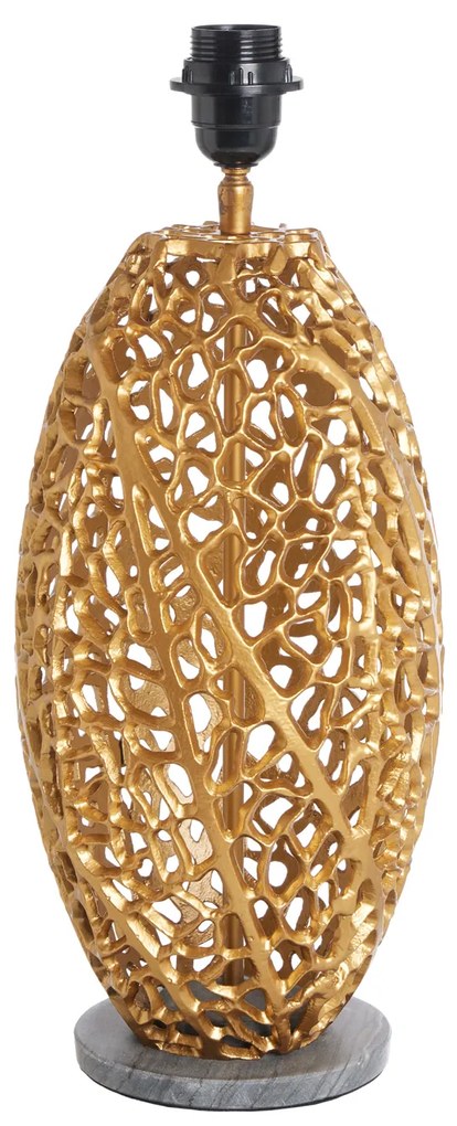 Stolná lampa Leaf 45cm zlatý RÁM