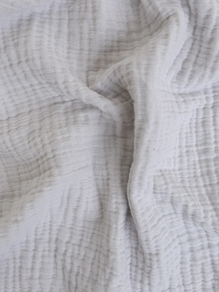Mušelínová obliečka na vankúšik 40 × 40 cm Alexia Duo - sivá/krémová