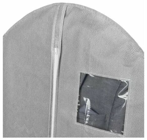 Compactor Obal na obleky a krátke šaty Boston, 60 x 100 cm, sivá, S