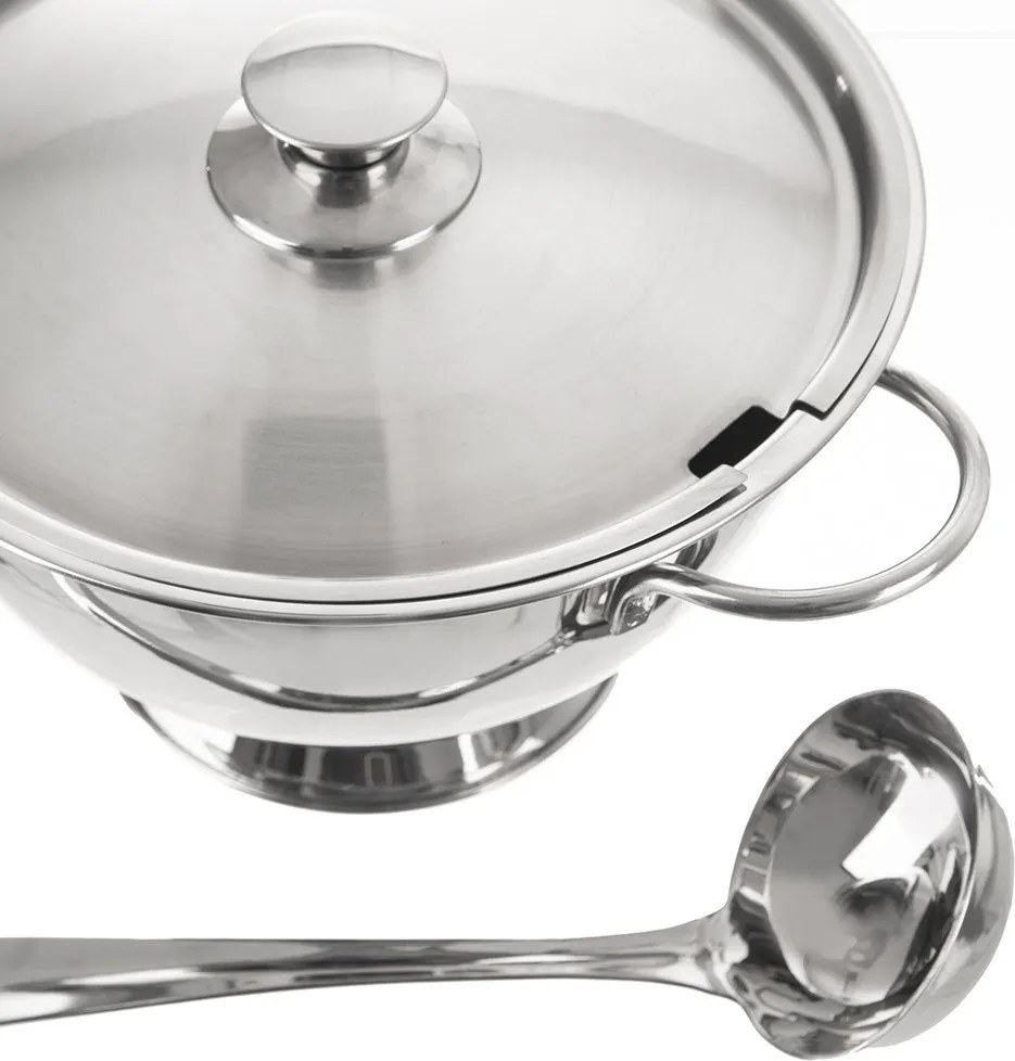 Misa z nehrdzavejúcej ocele v striebornej farbe ø 26 cm – Orion