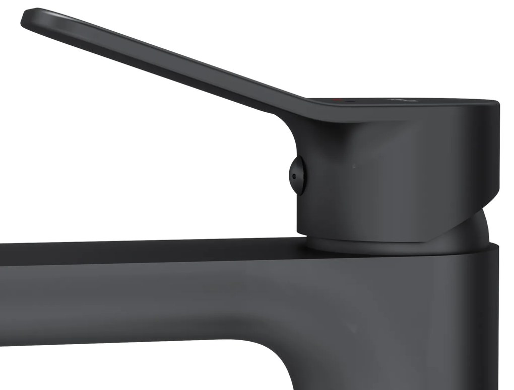 Umývadlová batéria AM.PM X-Joy FXA92222 vysoká s odtokovým ventilom, čierna