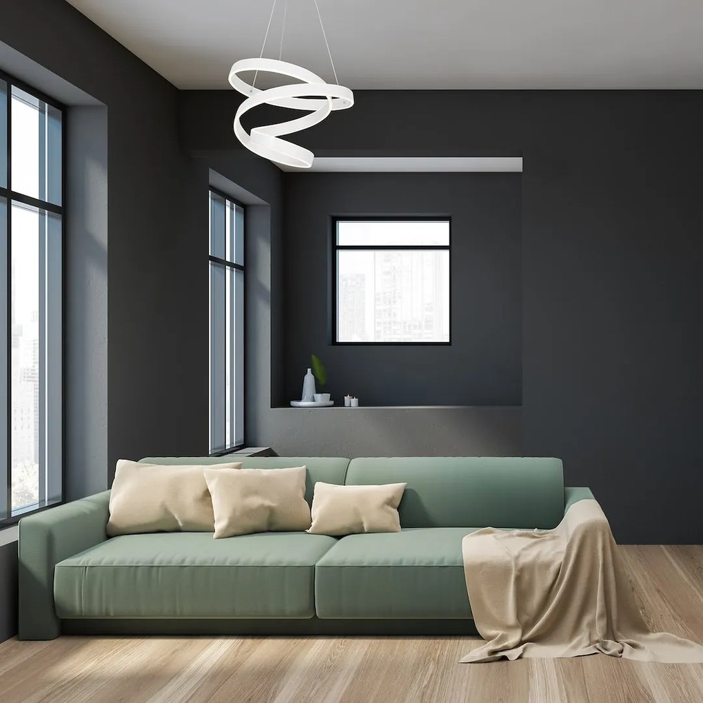 Závesné LED svietidlo Andromeda, 1x LED 100w, 4000k, w