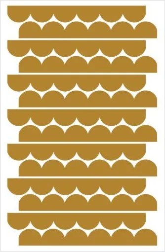 Samolepka do detskej izby žlté kruhy priemer 9cm