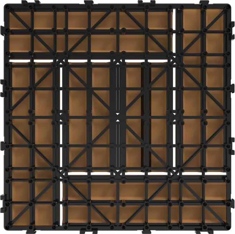 WPC dlaždica LEGI STYLE 30 x 30 cm, teak