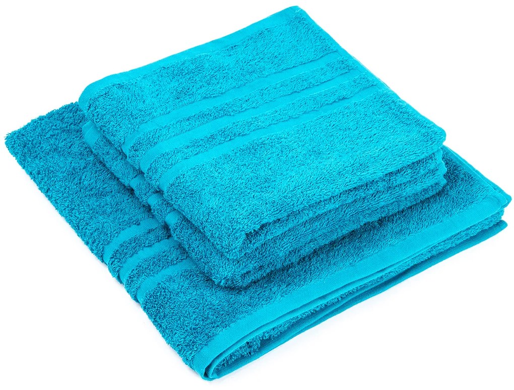 Profod Sada uterákov a osušky Classic modrá, 2 ks 50 x 100 cm, 1 ks 70 x 140 cm, 2 ks 50 x 100 cm, 1 ks 70 x 140 cm