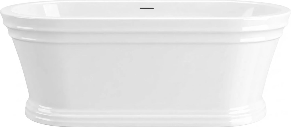 Rea Olivia, voľne stojaca 170x77 cm, biela, čierny click-clack, KPL-W6507