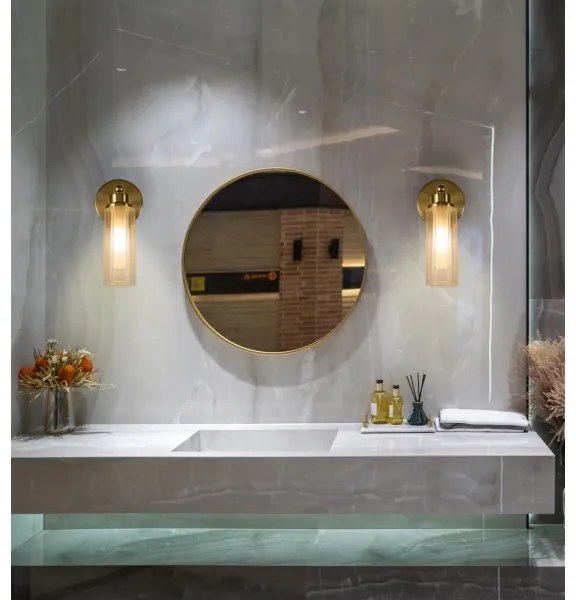 Searchlight 29981SB - Nástenné svietidlo IMPERIAL 1xG9/7W/230V mosadz