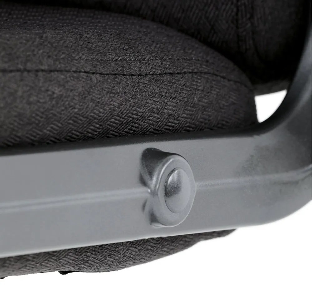 Kancelárske kreslo DEXTER — látka, sivá