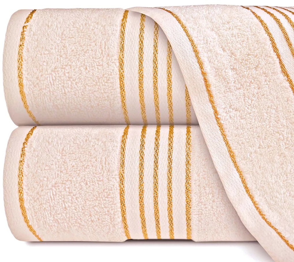 BAVLNENÝ UTERÁK TIWANO 70X140 CM KRÉMOVÁ