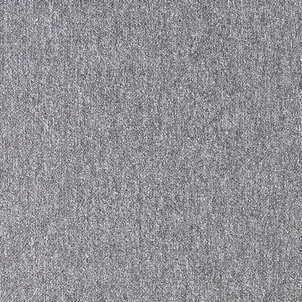 Tapibel, Metrážny koberec Cobalt SDN 64042 - AB svetlý antracit, záťažový, na mieru, šíře 4m,5m, šedá, ab (mriežka), chodba / predsieň