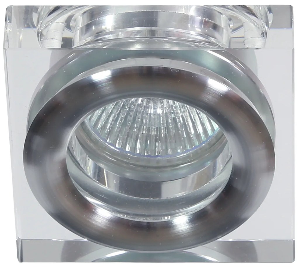 CLX Podhľadové stropné osvetlenie CELLU, 1xMR16, 50W, 8x8cm, hranaté, číre