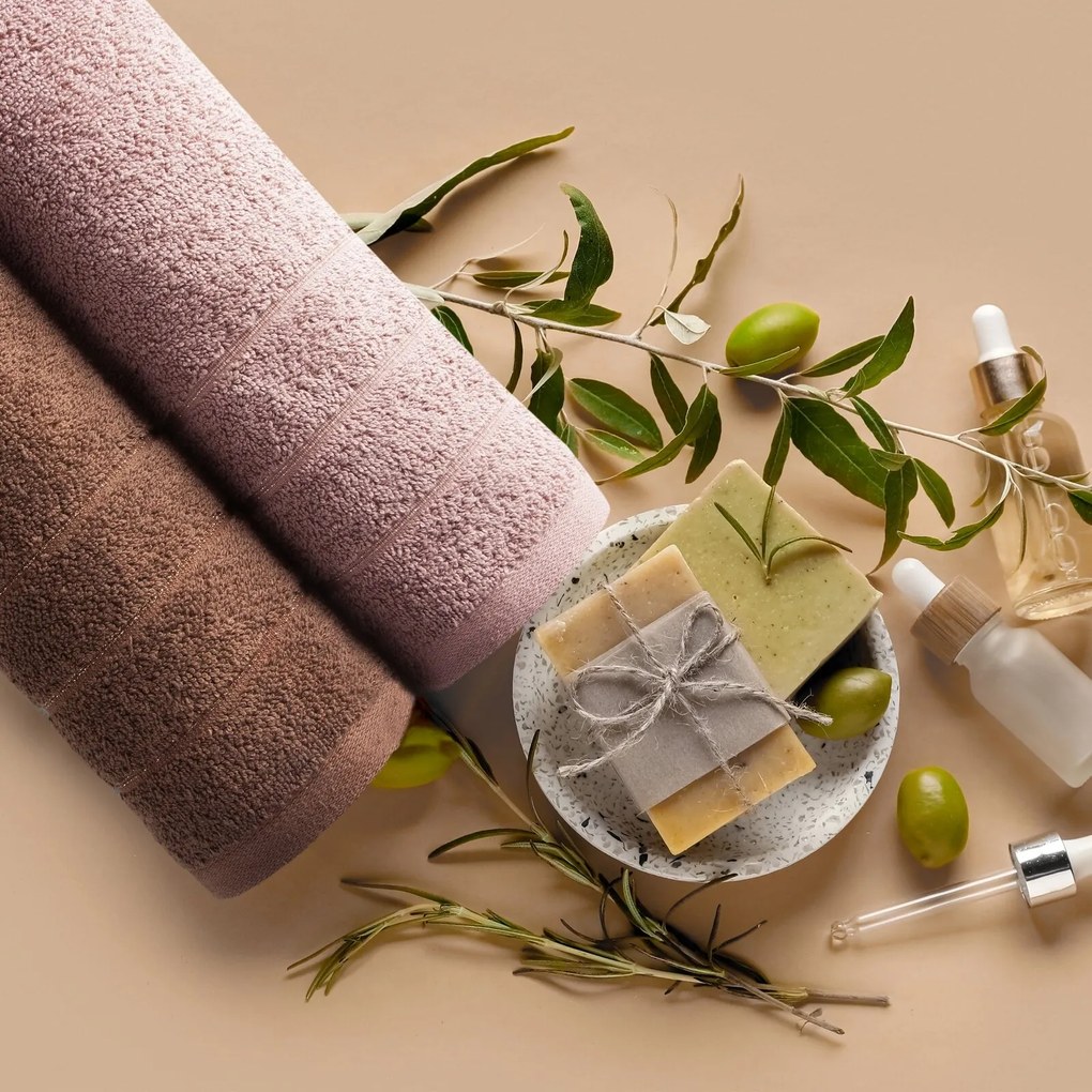 BAVLNENÝ UTERÁK DALI 30X50 CM TMAVOHNEDÁ