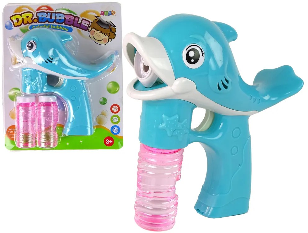 Lean Toys Bublifuk - modrý Delfín