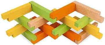 Drevená stavebnica s predlohami - 60 ks