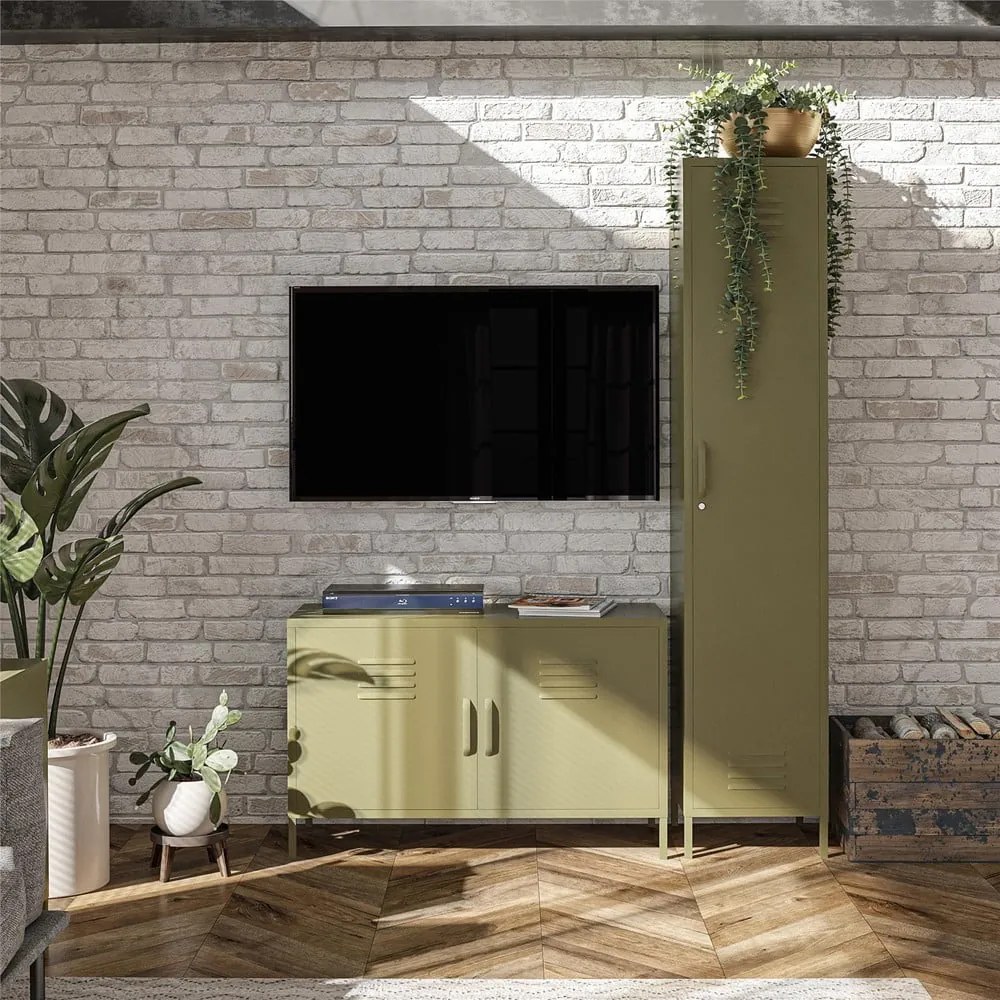 Zelená kovová skrinka 98x63 cm Bradford – Støraa