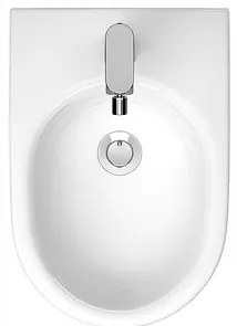 Cersanit Larga Oval, závesný bidet CleanOn, biela, K120-006