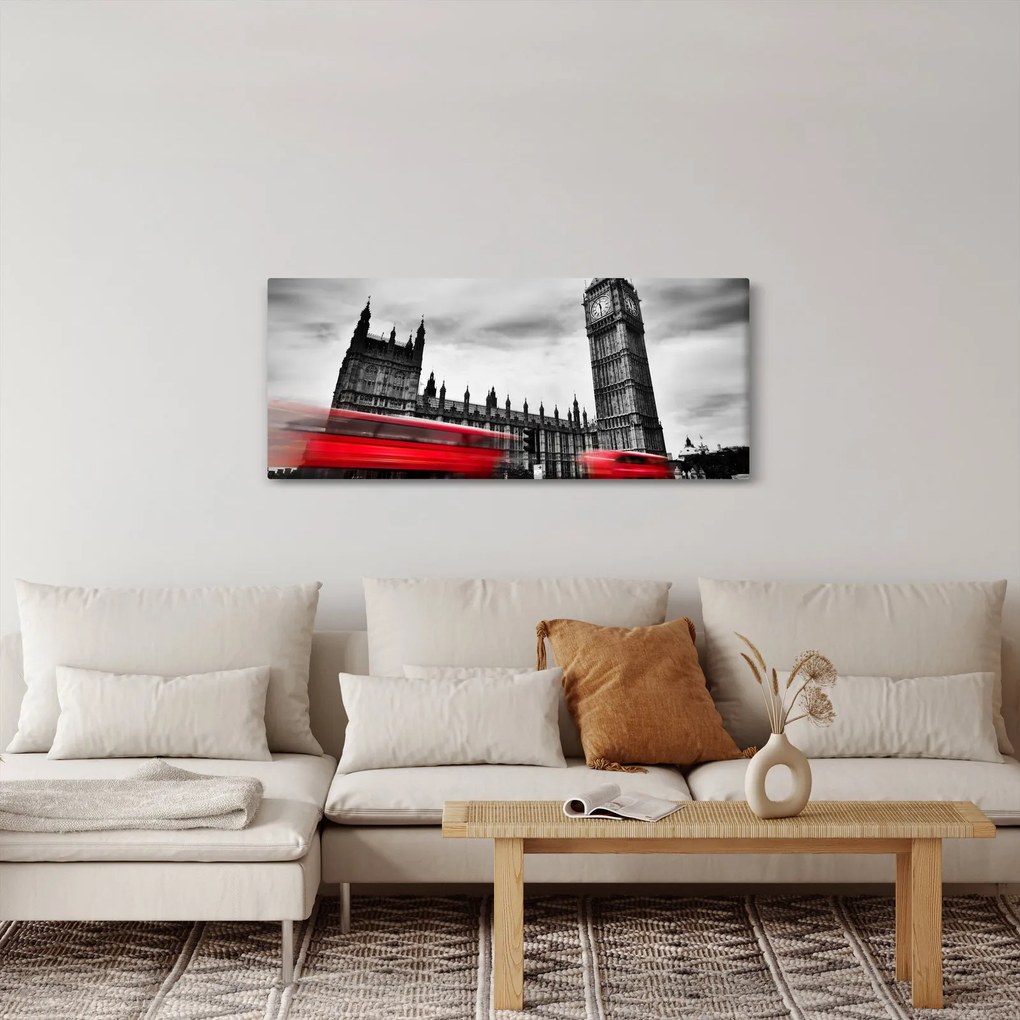 Obraz - Londýnske Houses of Parliament (120x50 cm)