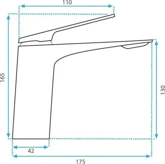 REA-B1178 - Umývadlová batéria AVALON 16,5 cm lesklý chróm